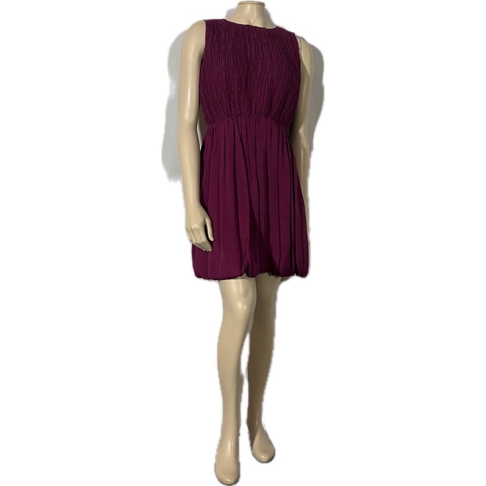 NWT RED Valentino Silk Mini Dress Bubble Hem - Picture 4 of 12